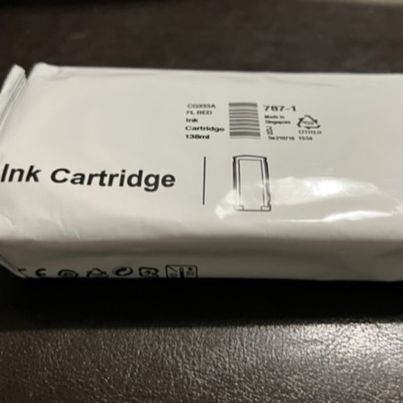 New Pitney Bowes 787-1 Flourescent Red Postage Meter Ink 138ml - Picture 1 of 2